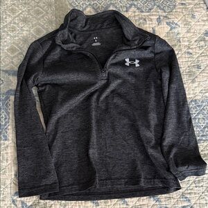 Under Armour Kids Black Quarter-Zip Sweatshirt